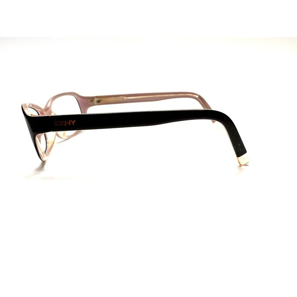 DKNY Black Pink Clear Rectangular Wrap Glasses DY4007 3094/11 53 18 130